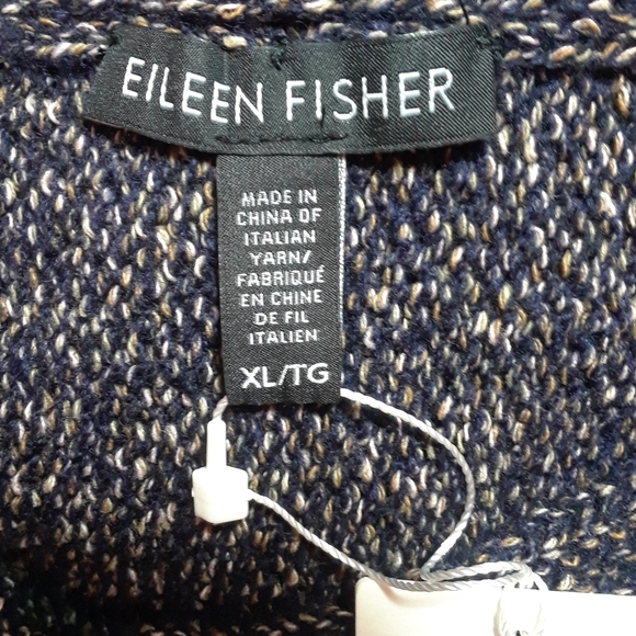 Eileen Fisher Women Bateau Neck Top Sweater - Picture 6 of 8